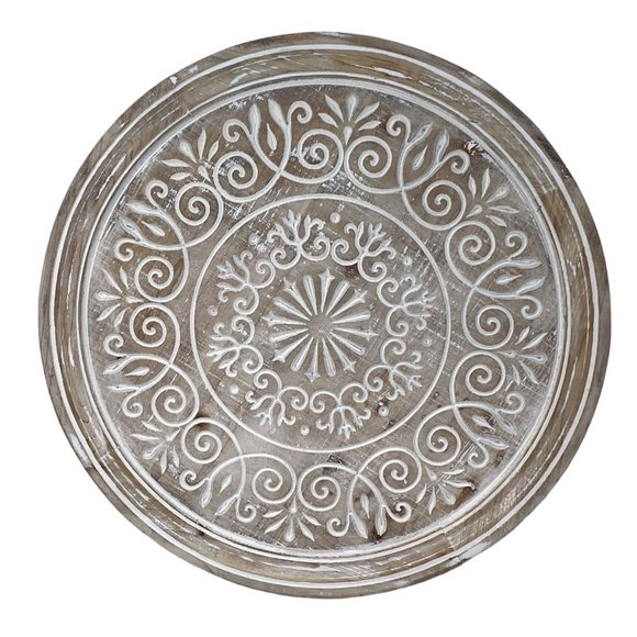Kohl's Wall Decor Kohls Handicraft Floral Round Wood Mandala
